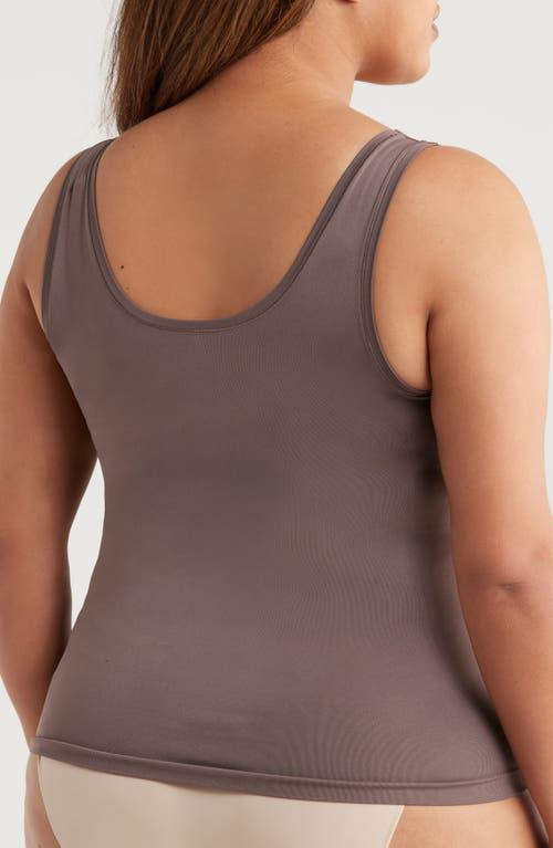 Nordstrom Seamless Layering Tank In Brown