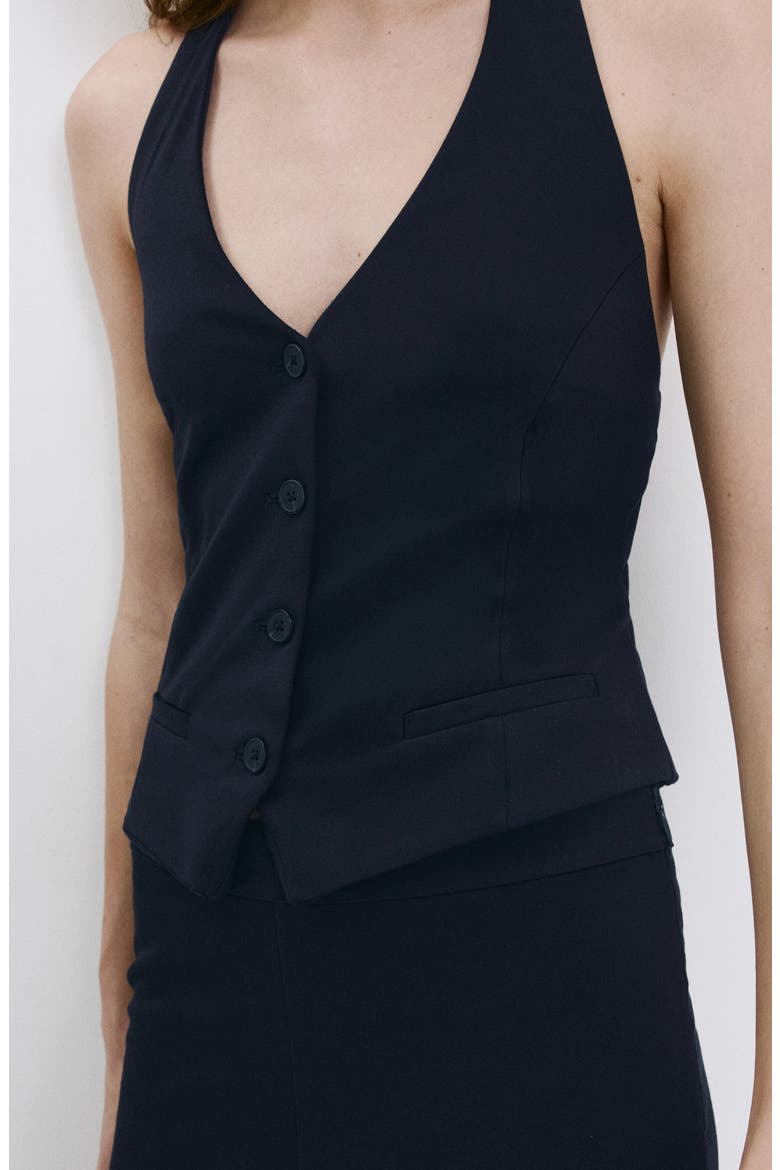 Halter Vest, Alternate, color, NAVY