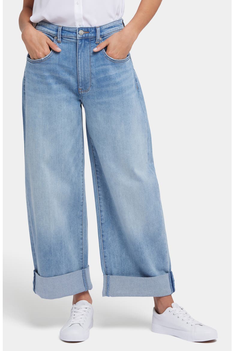 Renee Baggy Wide Leg Jeans, Main, color, SANTIAGO SEA
