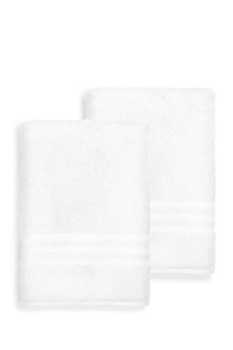 Denzi Bath Sheet - Set of 2 - White