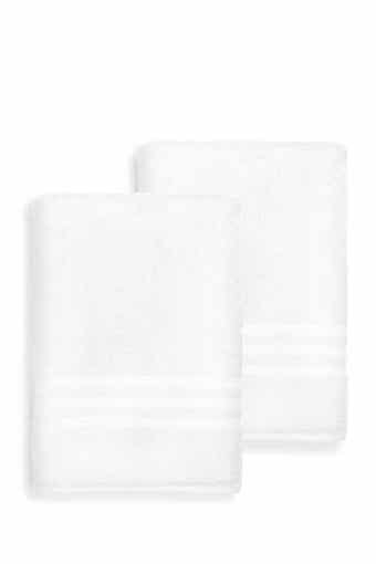 Linum Home Textiles Denzi Bath Sheet - Set of 2 - White