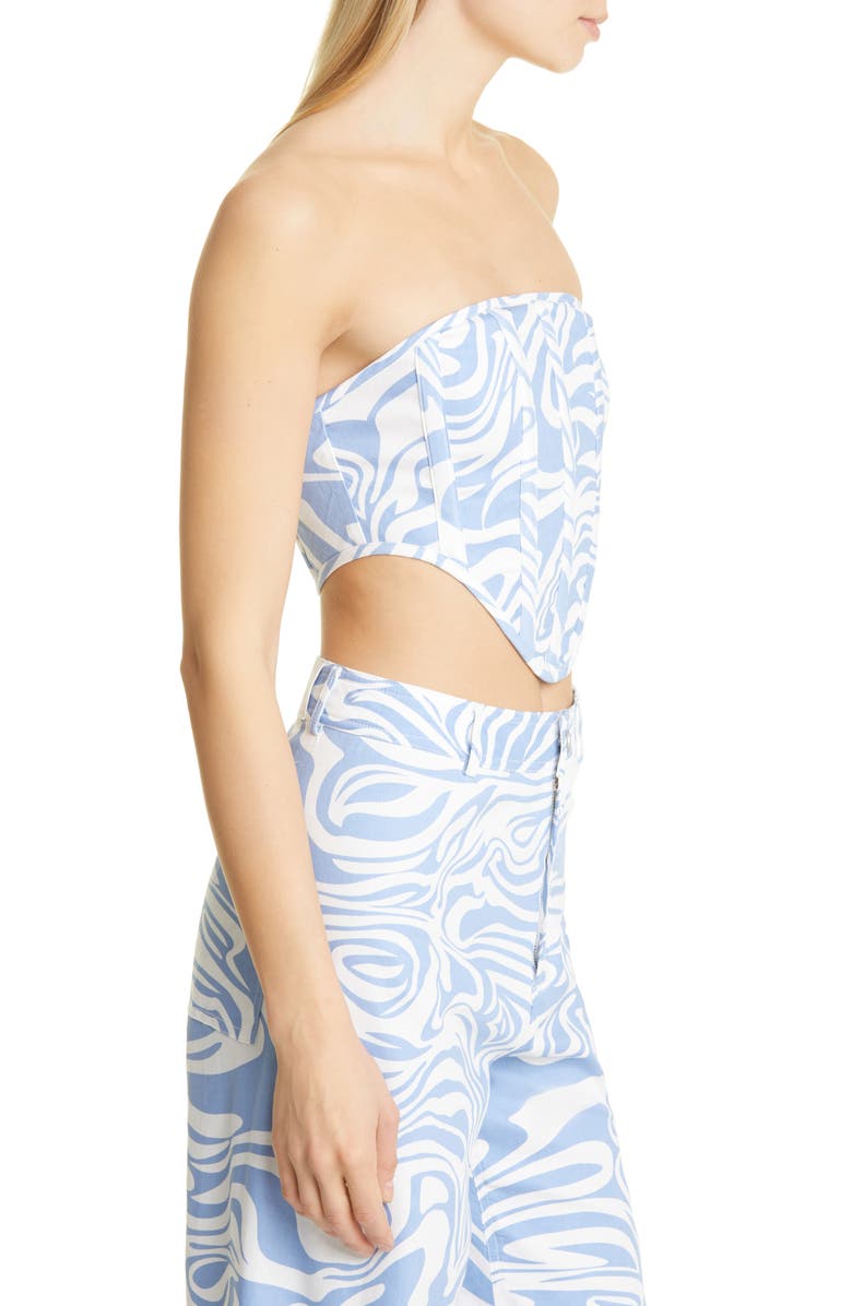 BY.DYLN Ivan Bustier Strapless Crop Top, Alternate, color,