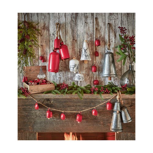 Tag Classic Artisan Made Silver Bell Decorative Holiday Object In Gray