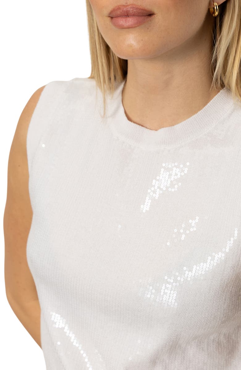 Sanctuary Sequin Sweater Vest, Alternate, color,