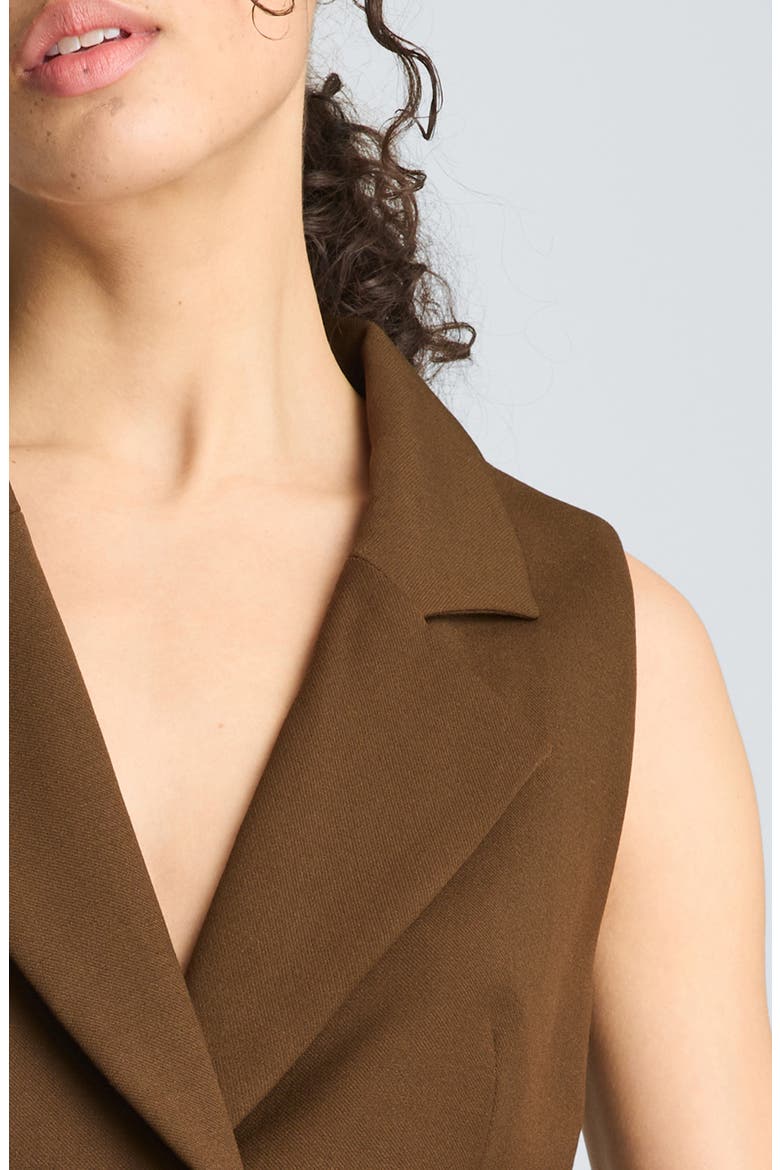 Notch Collar Vest, Alternate, color, BRUNETTE