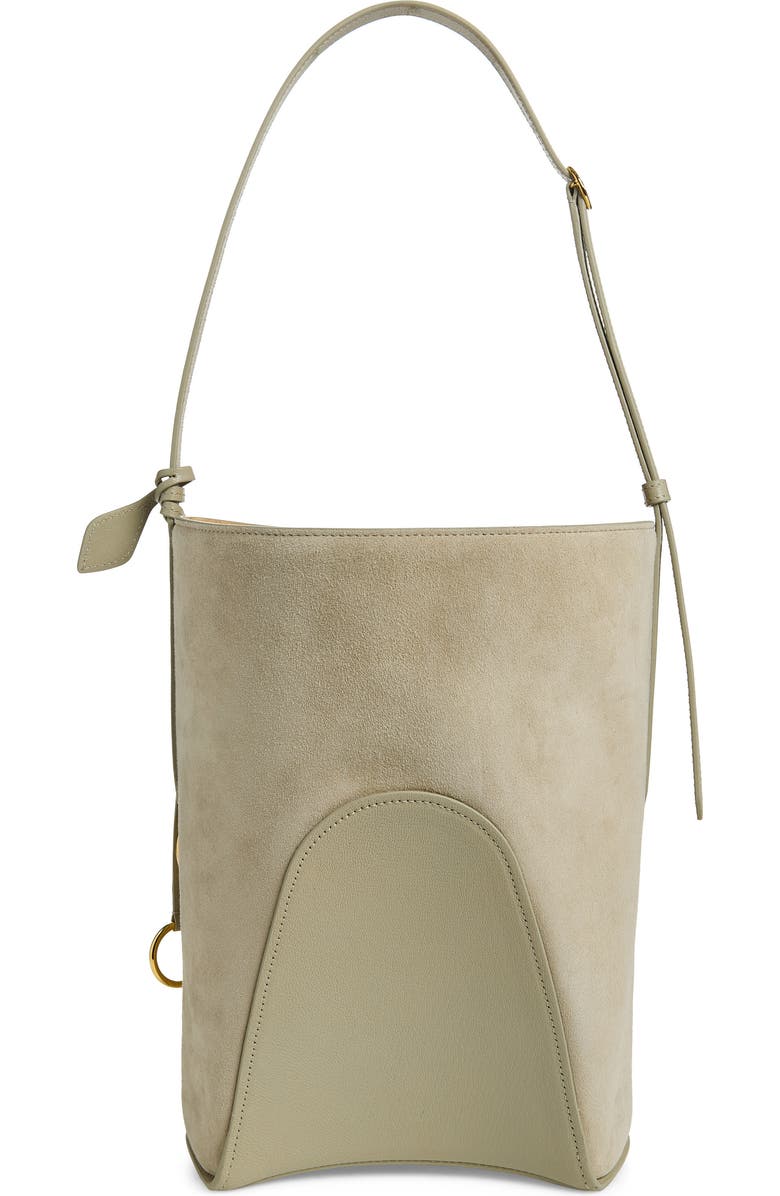 Alaïa Small Bucket Bag, Alternate, color, Beige Grise