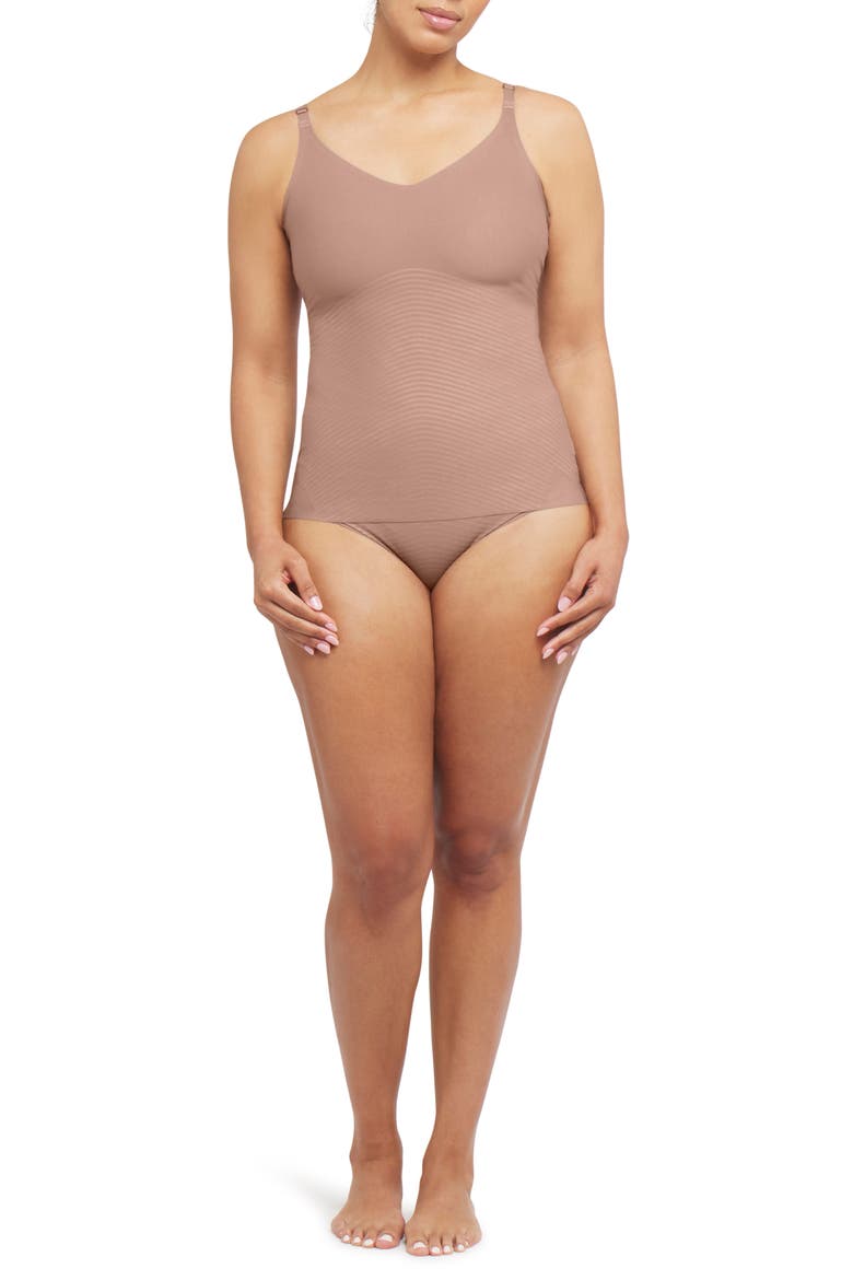 SPANXshape™ Invisible Cotton Blend Cami, Alternate, color, CAFE AU LAIT