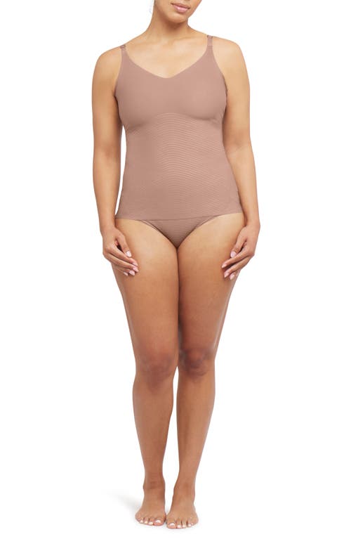 Spanx Shape Invisible Cotton Cami In Cafe Au Lait
