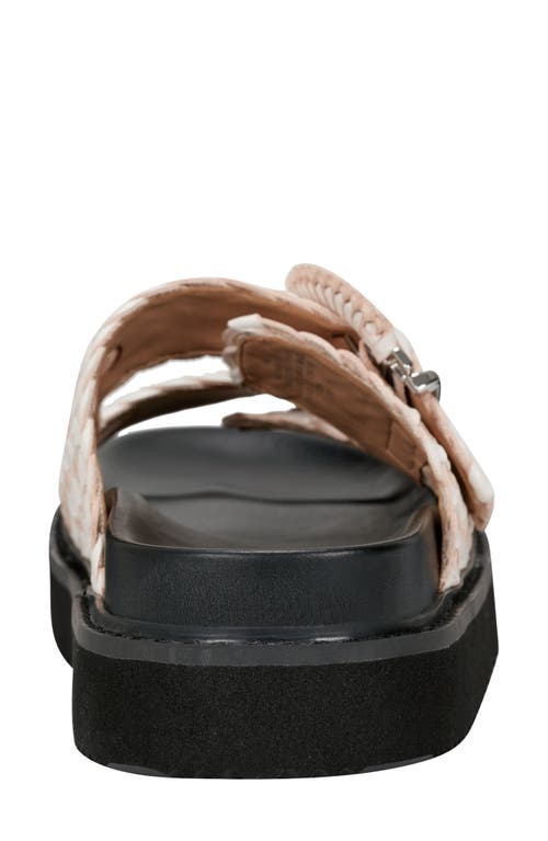 Marc Fisher Ltd Auggie Two Strap Sandal In White