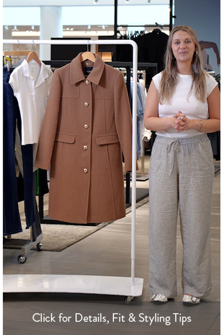 a-line wool blend coat video
