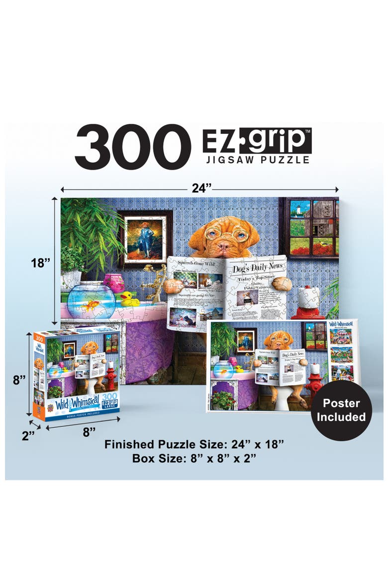 The Library 300 Piece Jigsaw Puzzle, Alternate, color, Multicolor