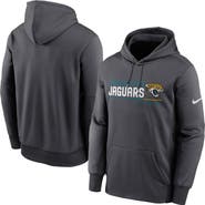Nike Men's Nike Anthracite Jacksonville Jaguars Prime Logo Name Split Pullover Hoodie