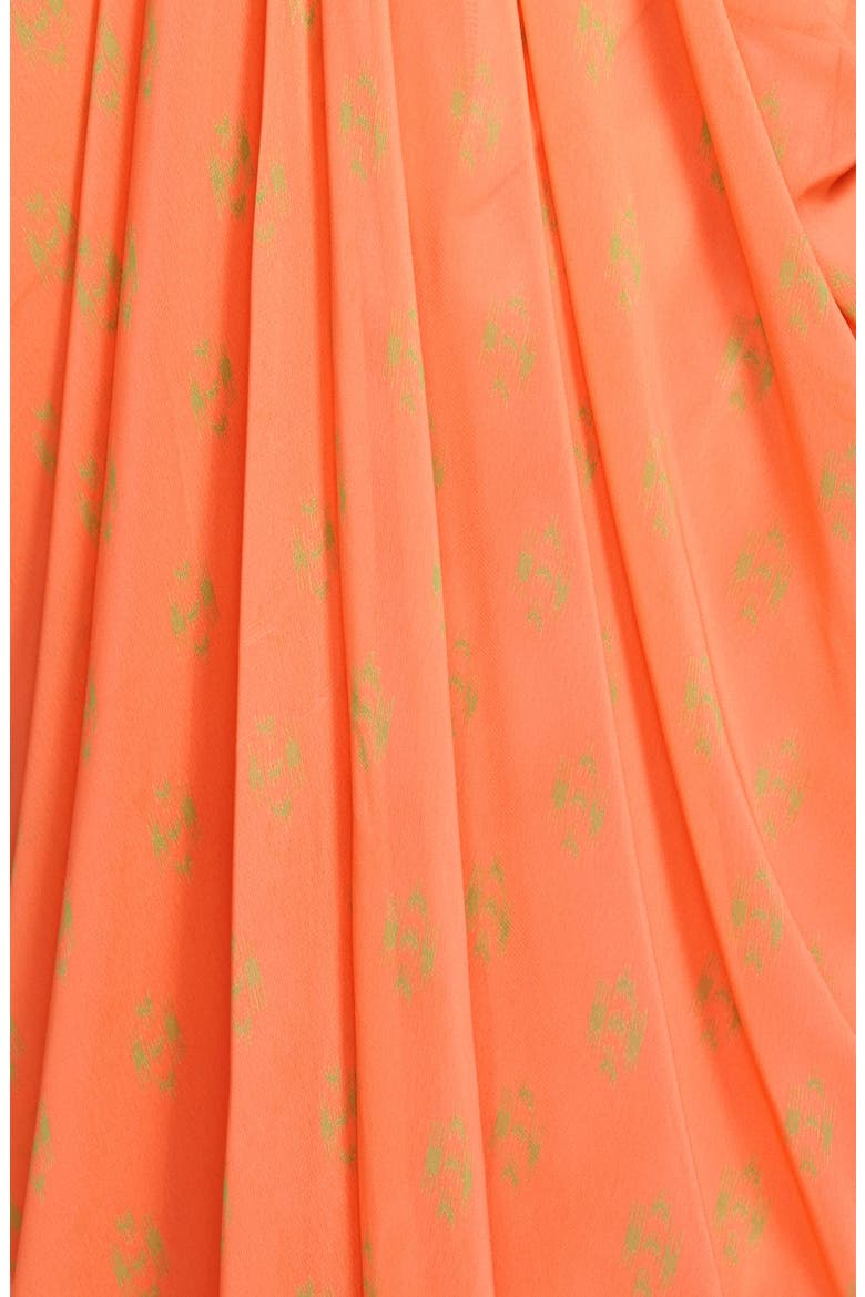Side Drape Dress, Alternate, color, CORAL PINK IKAT