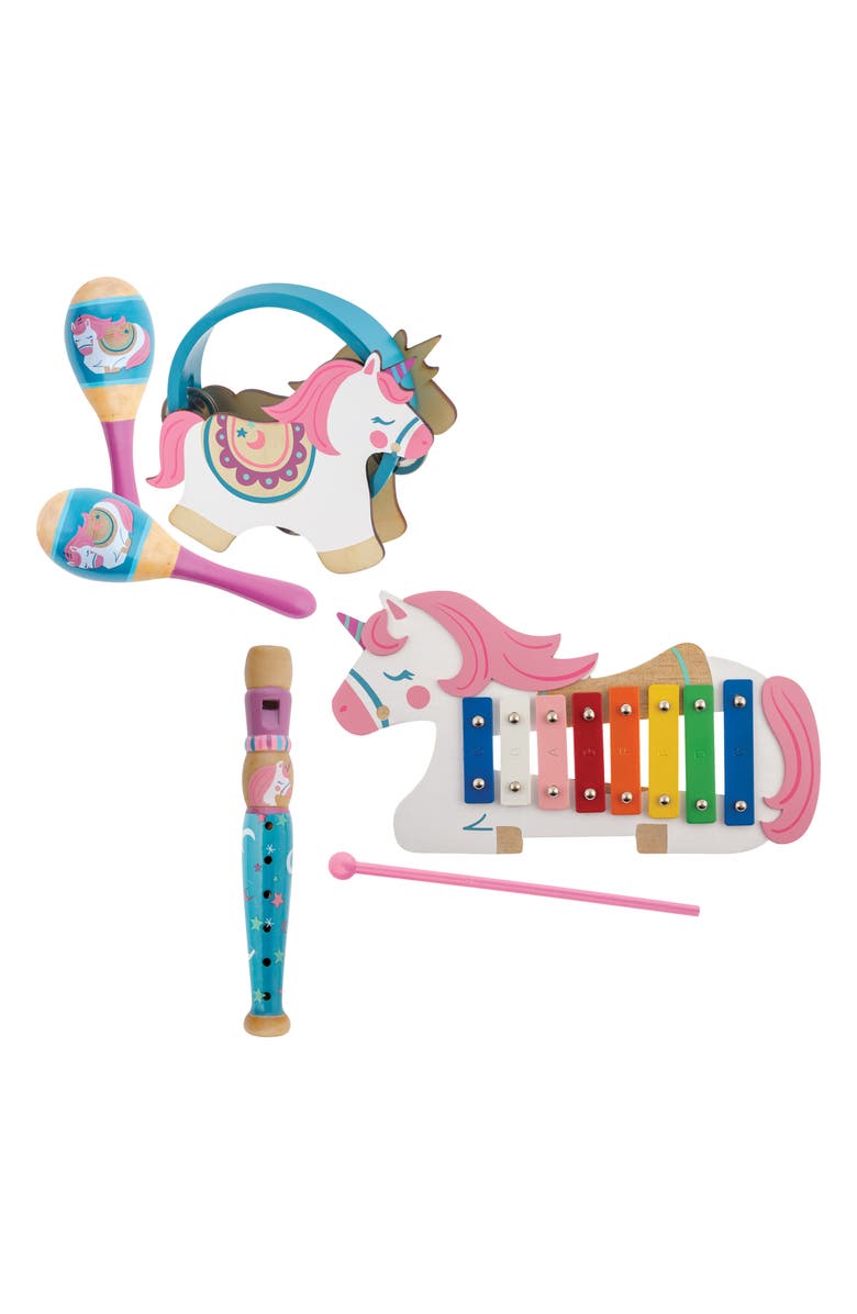Stephen Joseph 6-Piece Unicorn Music Set, Main, color,