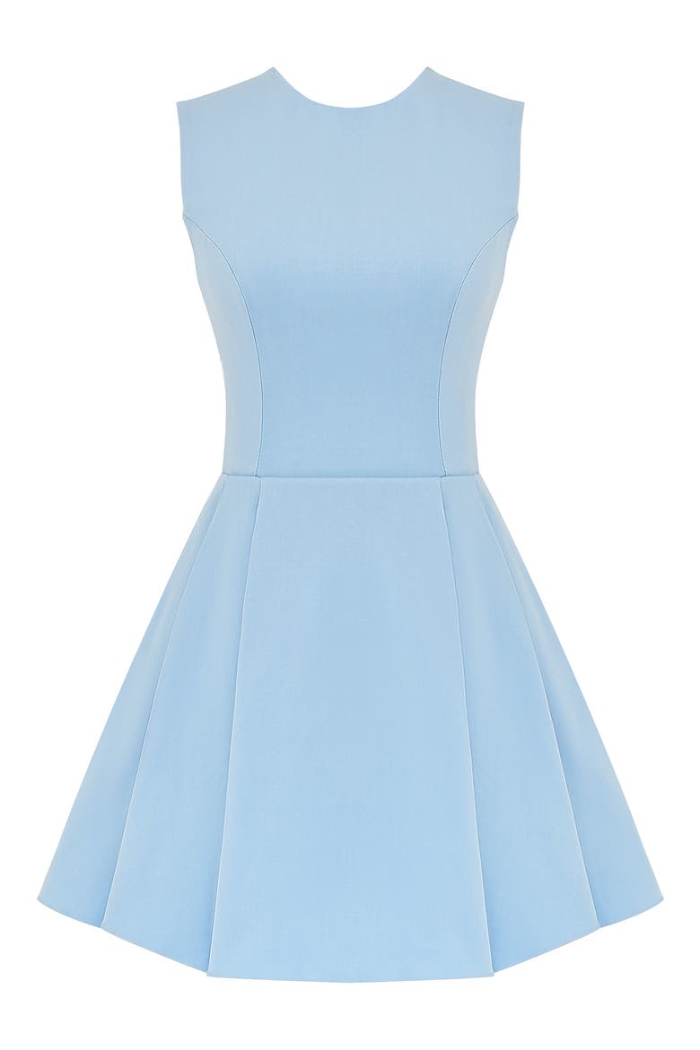 Ingrid Cutout Fit & Flare Minidress, Alternate, color, CINDERELLA BLUE