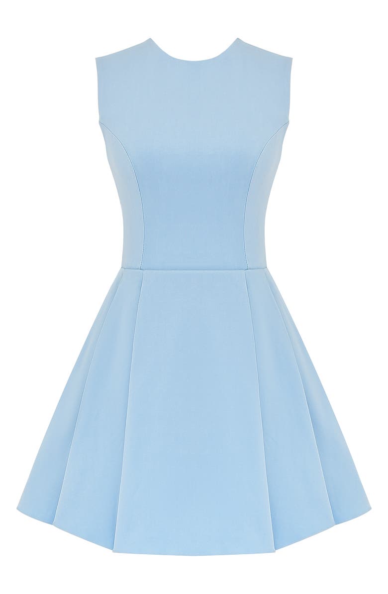 HOUSE OF CB Ingrid Cutout Fit & Flare Minidress, Alternate, color, Cinderella Blue