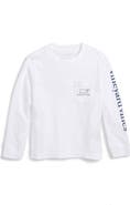 vineyard vines Kids' Whale Logo Pocket Long Sleeve Graphic T-Shirt