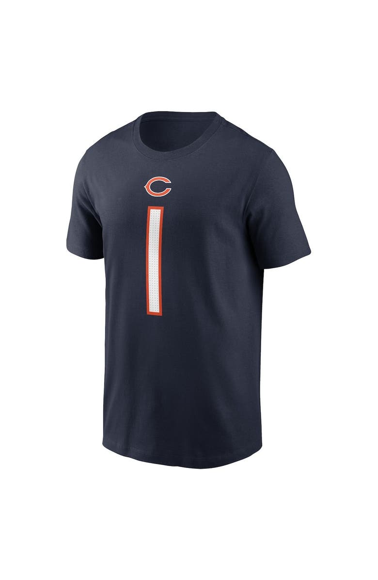 Nike Men's Nike Justin Fields Navy Chicago Bears Player Name & Number T-Shirt, Alternate, color, 