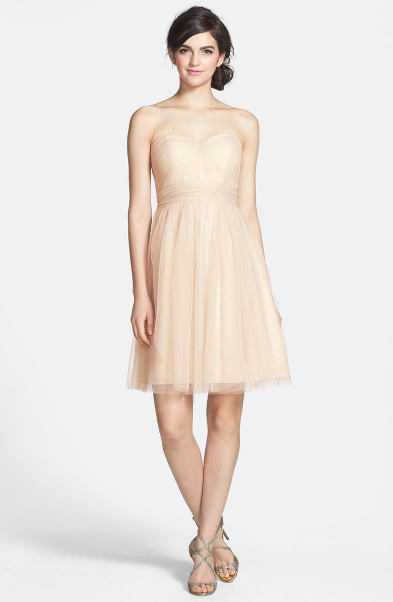 Jenny Yoo Wren Convertible Tulle Fit & Flare Dress, Alternate, color, 