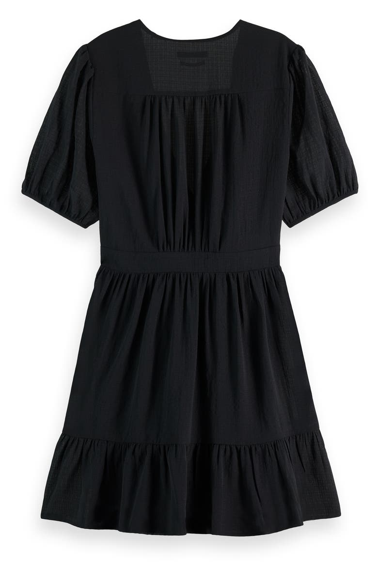 Wrap Front Minidress, Alternate, color, EVENING BLACK