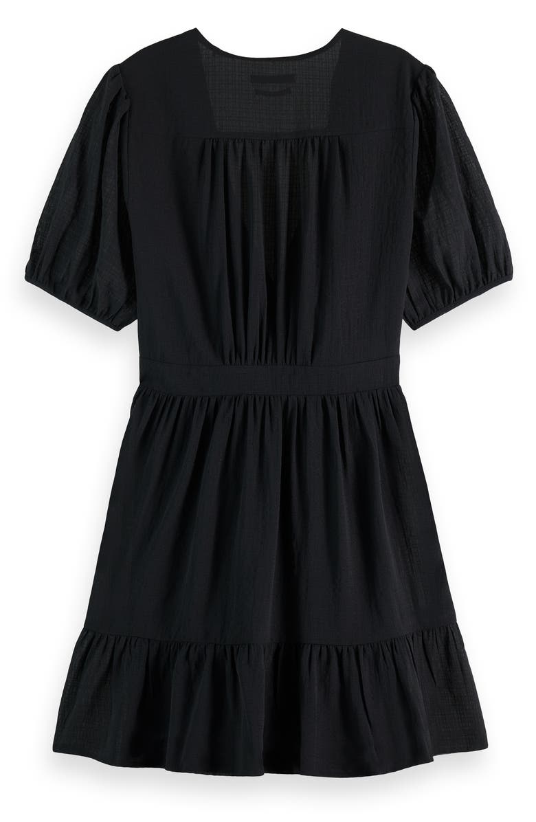 Scotch & Soda Wrap Front Minidress, Alternate, color, Evening Black