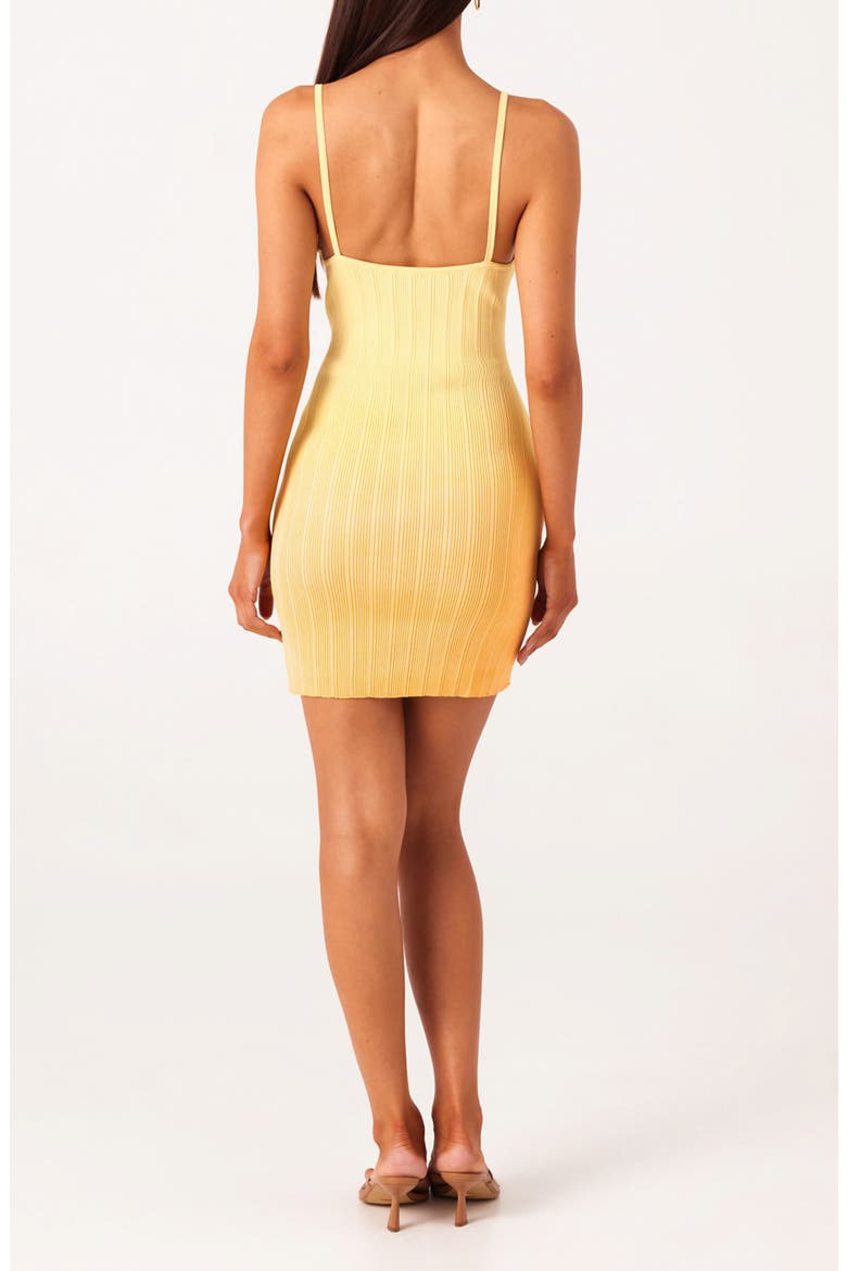 Odessa Ombré Variegated Rib Minidress, Alternate, color, MANGO OMBRE