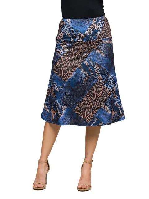 Animal Print Knee Length Skirt