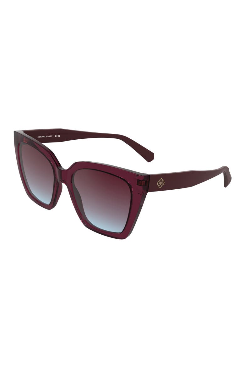 Dira 56mm Gradient Tea Cup Sunglasses, Alternate, color, CYCLAMEN