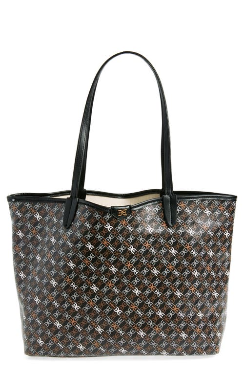 Sam Edelman Medium Harper Monogram Shopper Tote in Black 