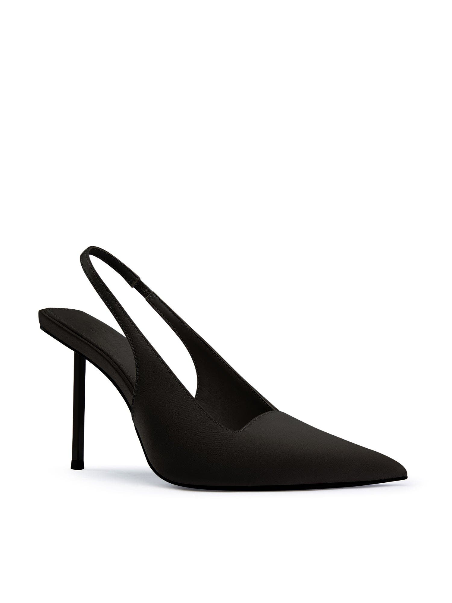 FEMME G63 Slingback Satin Pump, Alternate, color, Satin Black