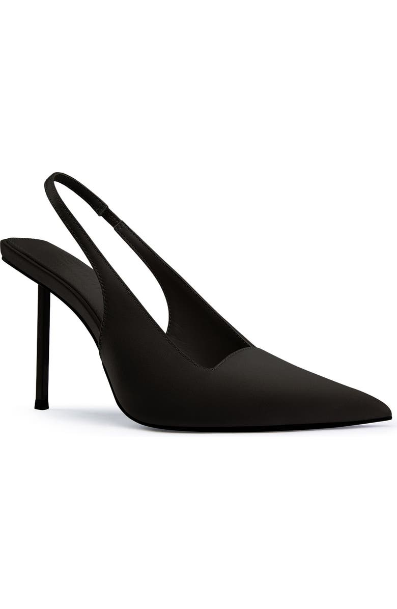 FEMME G63 Slingback Satin Pump, Alternate, color, Satin Black