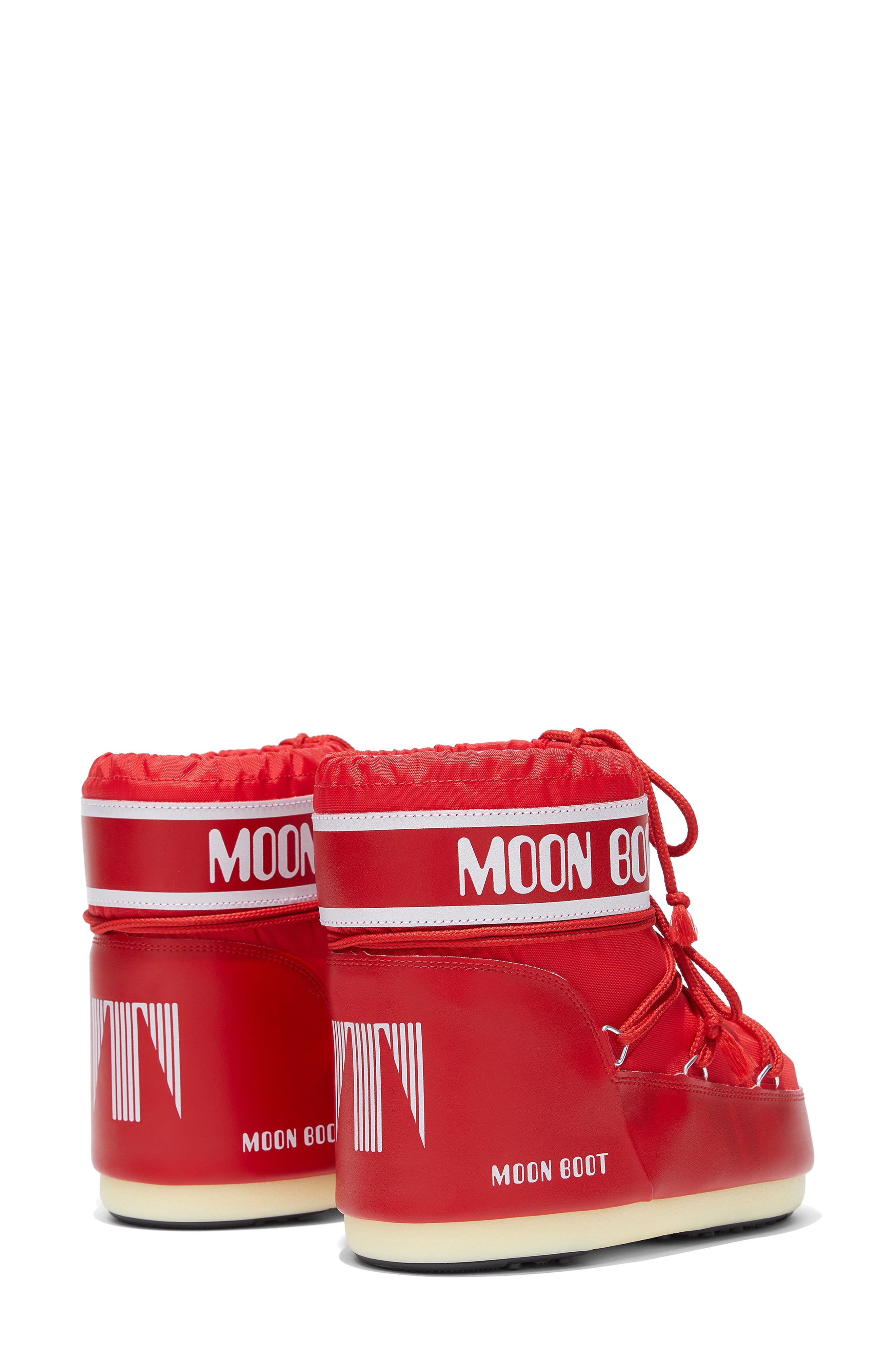 Moon Boot<sup>®</sup> Classic Low 2 Water Repellent Nylon Boot, Alternate, color, Red/ Red