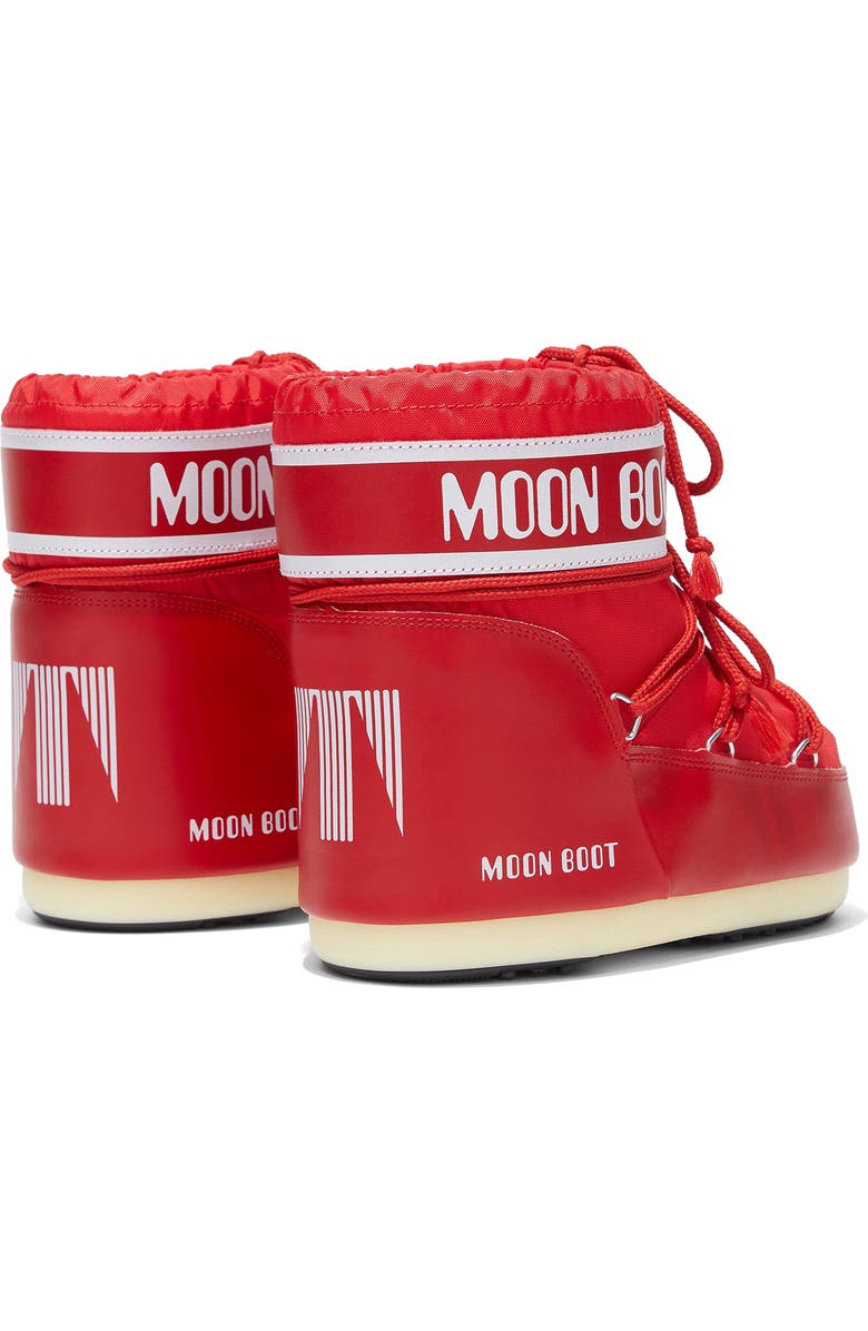 Moon Boot<sup>®</sup> Classic Low 2 Water Repellent Nylon Boot, Alternate, color, Red/ Red