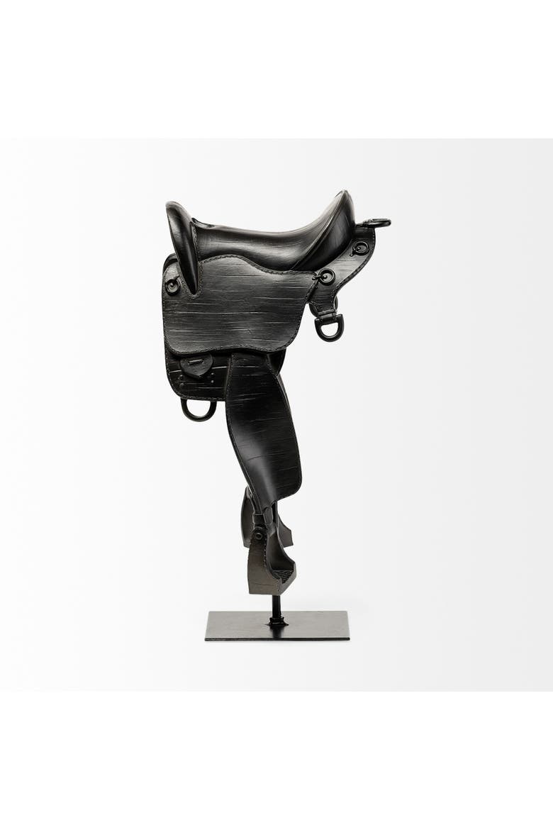Colt Equestrian-Inspired Horse Saddle, Alternate, color, Black