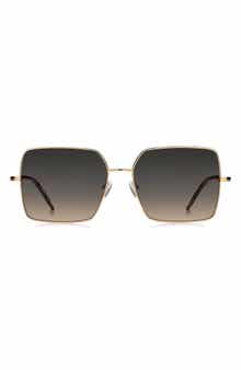 BOSS 57mm Square Sunglasses