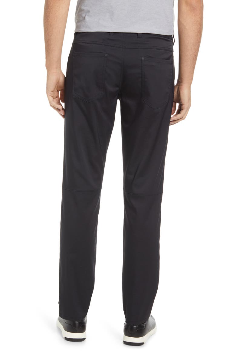 Islandzone Performance Stretch Recycled Polyester Pants, Alternate, color, BLACK