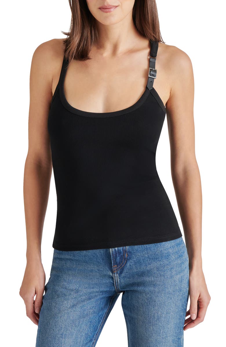 Steve Madden Tossa Stretch Cotton Tank, Main, color,