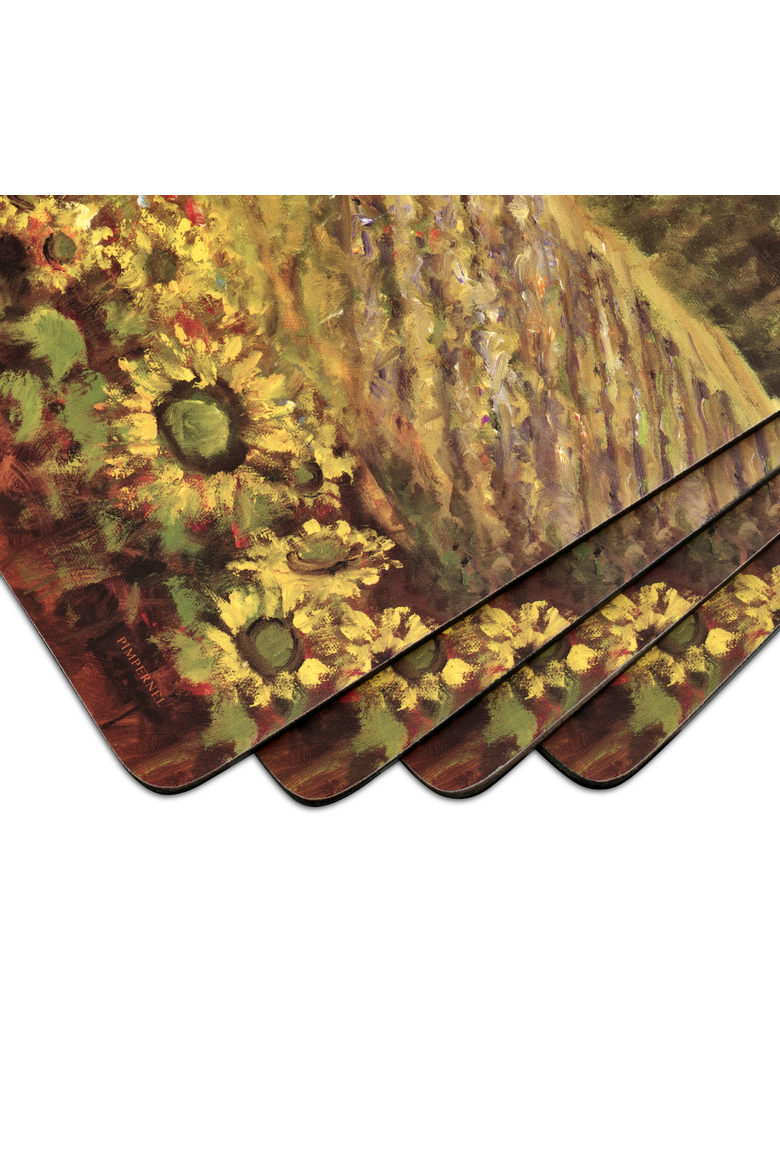 Tuscany Set of 4 Cork Back Placemats, Alternate, color, Multi