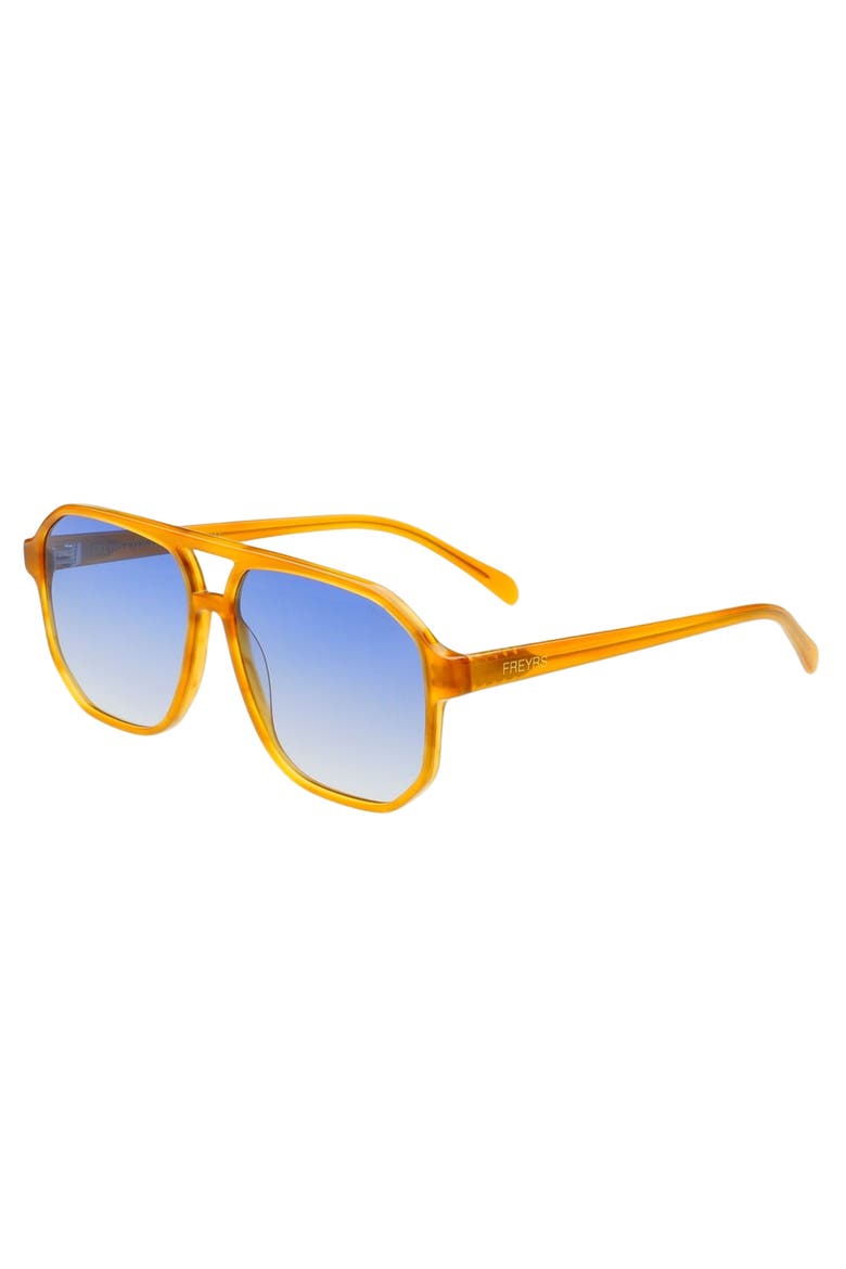 Billie Aviator Sunglasses, Alternate, color, Light Amber