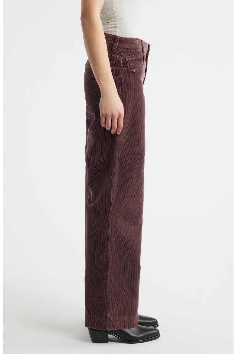 Sam High Waist Wide Leg Corduroy Pants, Alternate, color, WASHED OXBLOOD