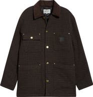 Carhartt Work In Progress Lowis Brushed Houndstooth Chore Coat