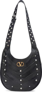 Valentino Garavani Small Hoboho Patchwork Leather Hobo Bag