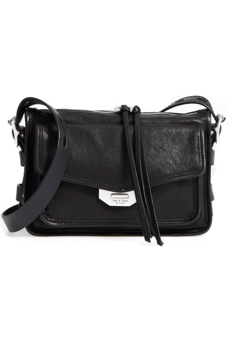 rag & bone Small Field Leather Messenger Bag, Main, color,
