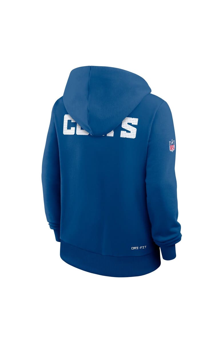 Nike Women's Nike Royal Indianapolis Colts Sideline Standard Issue Initial Home Dri-FIT Hoodie, Alternate, color, Royal