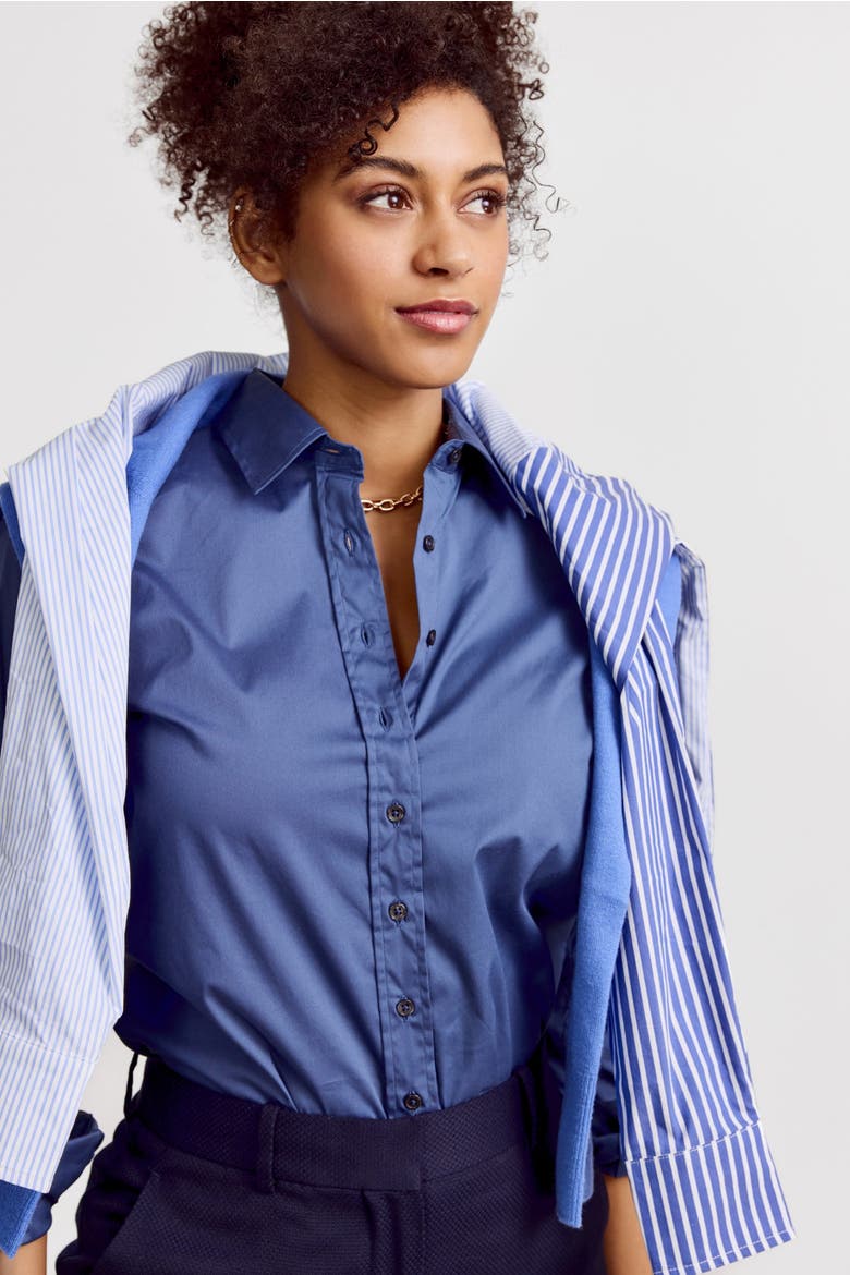 The Icon Shirt, Alternate, color, Midway Blue
