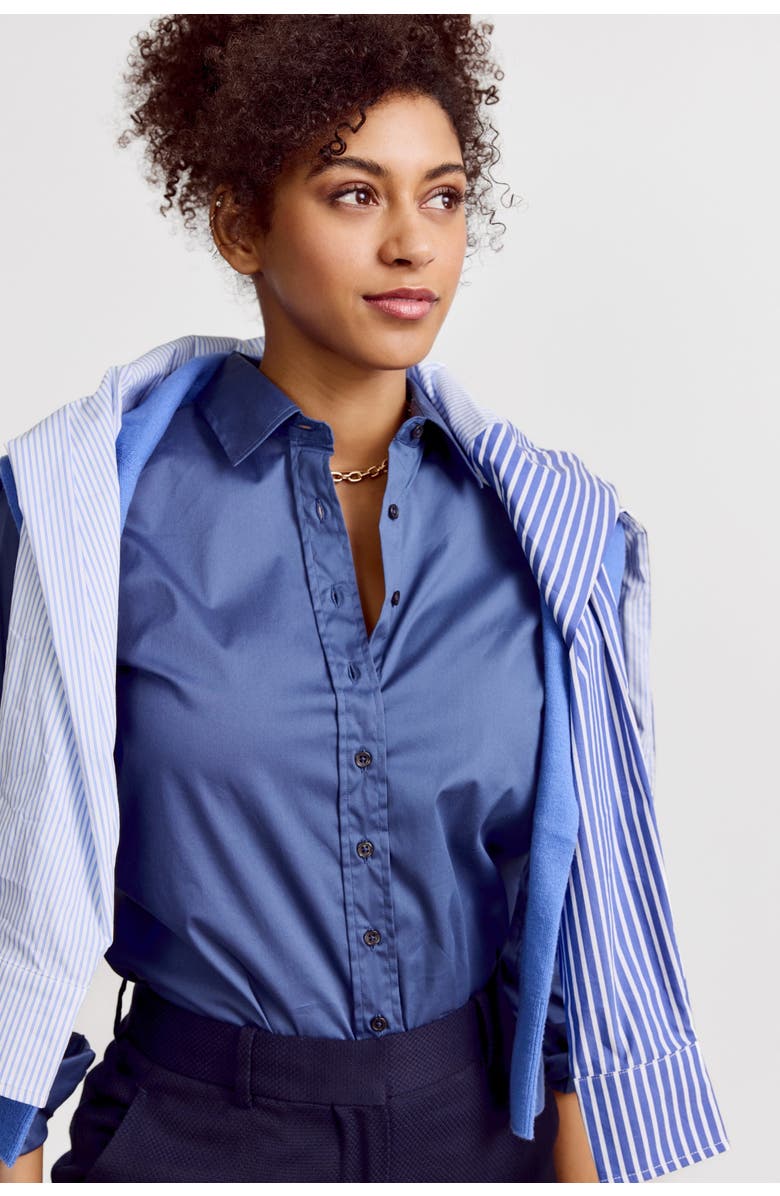 The Shirt by Rochelle Behrens The Icon Shirt, Alternate, color, Midway Blue