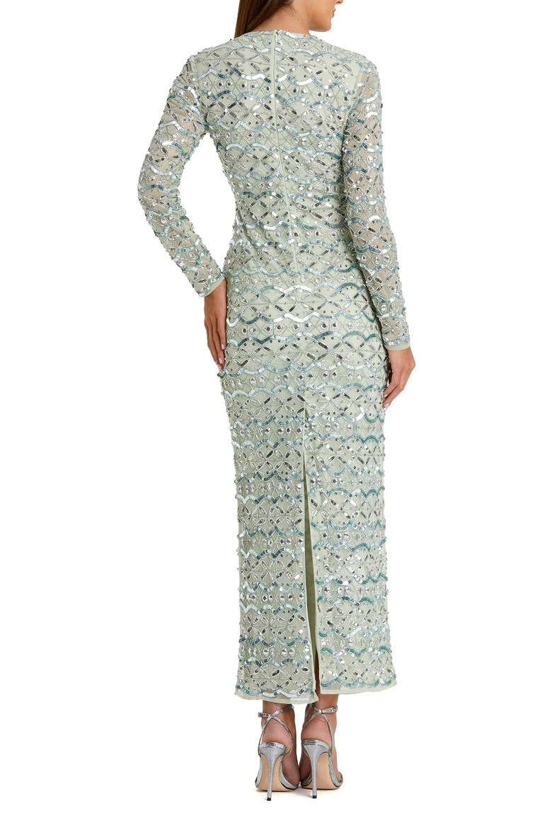 Long sleeve Embellished Dress, Alternate, color, Jade