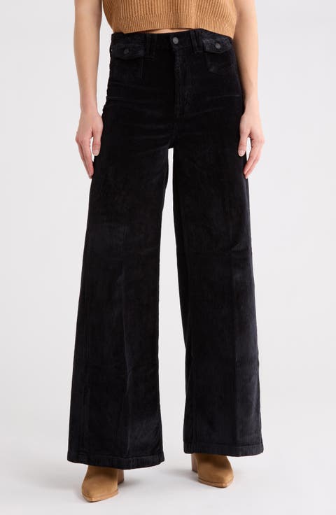 Kellee High Waist Wide Leg Corduroy Palazzo Pants