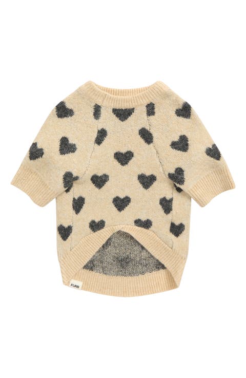 Lovebug Heart Pet Sweater