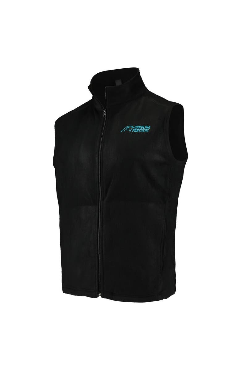 DUNBROOKE Men's Black Carolina Panthers Houston Fleece Full-Zip Vest, Alternate, color, 